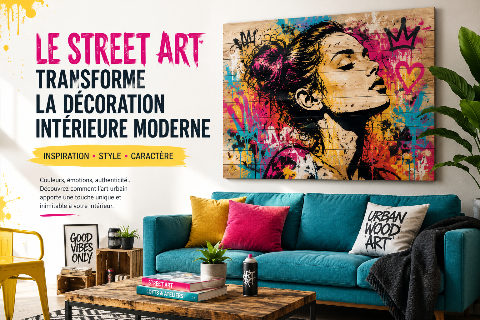 Comment le street art transforme la décoration intérieure moderne